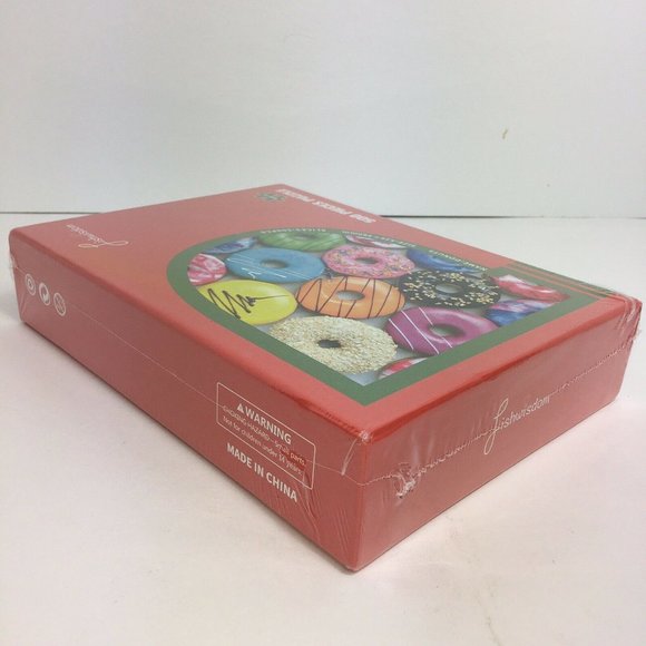 Fishwisdom Jigsaw Puzzle Donut Doughnut 500 Piece 20" X 15" Dessert Snacks New - Picture 7 of 12